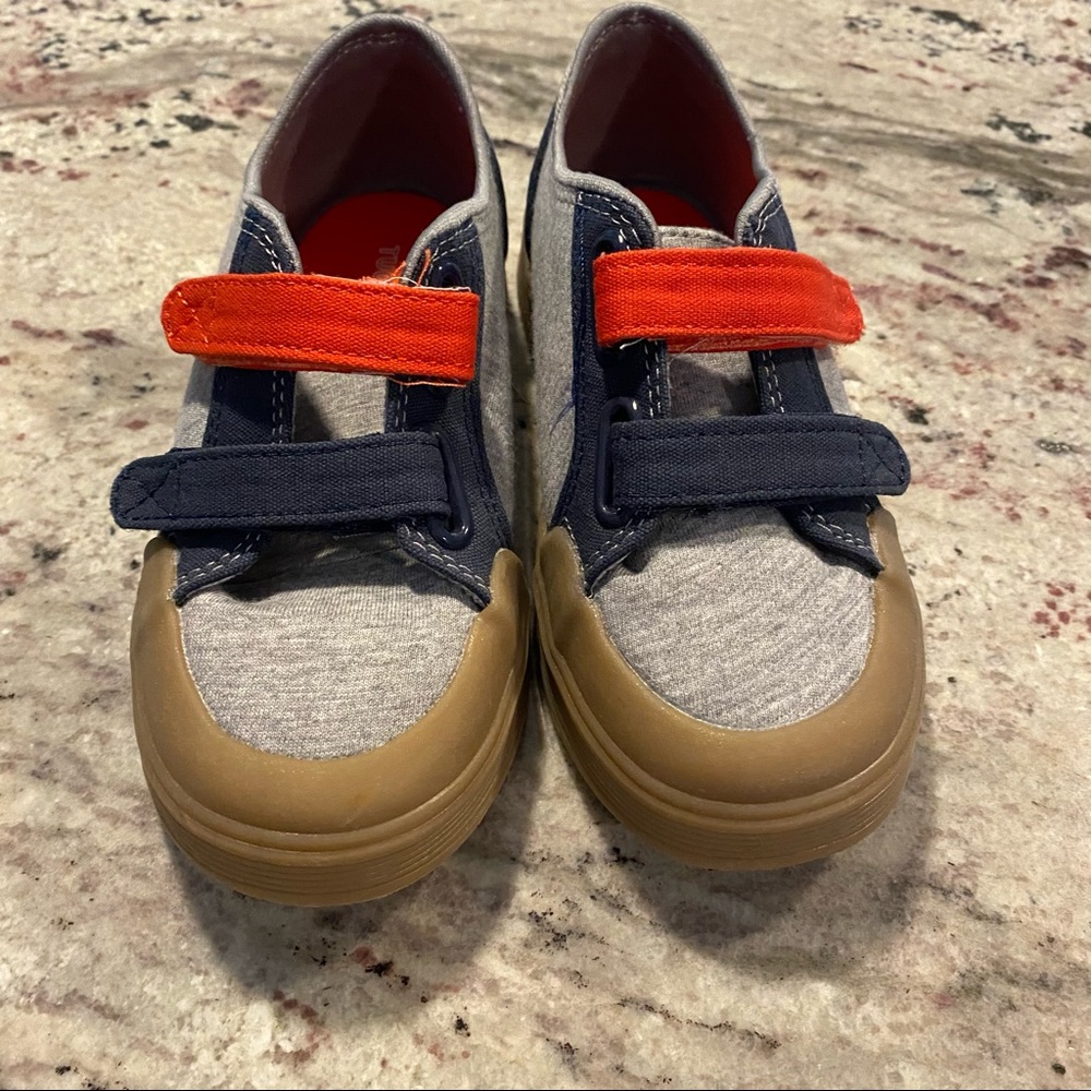 Tucker + Tate boys navy/orange/gray shoes- Size 11